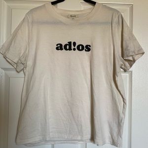 Madewell off white graphic tee
